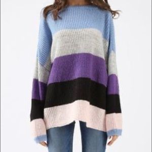 Thin Oversized Striped Chicwish Sweater